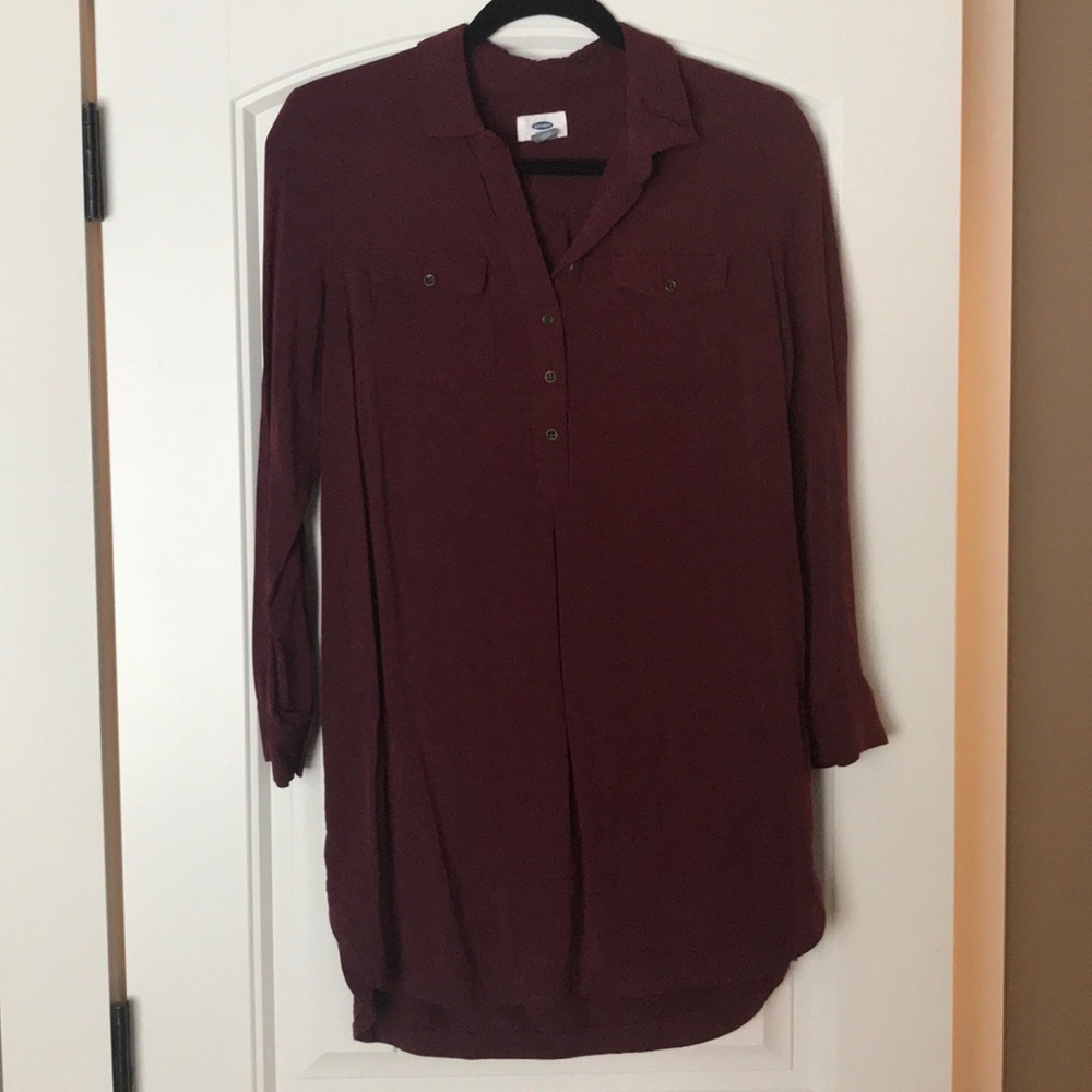 Burgundy tunic